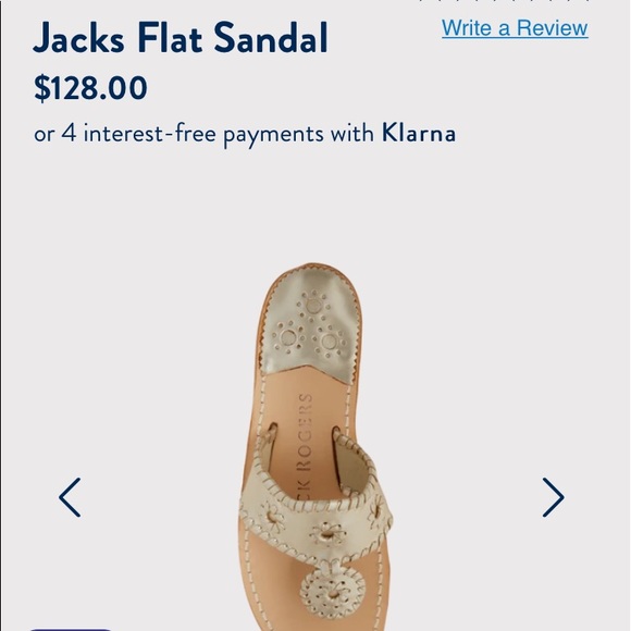 Jack Rogers Shoes - JACK ROGERS Size 7 platinum thong JACKS FLAT sandal pre-loved, leather foot bed